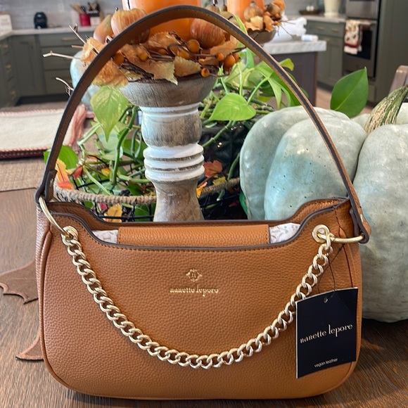 Nanette Lepore Handbags - nanette lapore vegan leather shoulder bag.